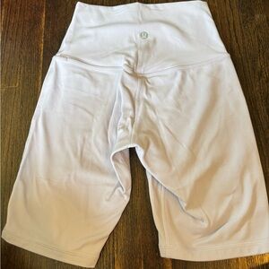lululemon athletica Light Gray Women's Bike Shorts